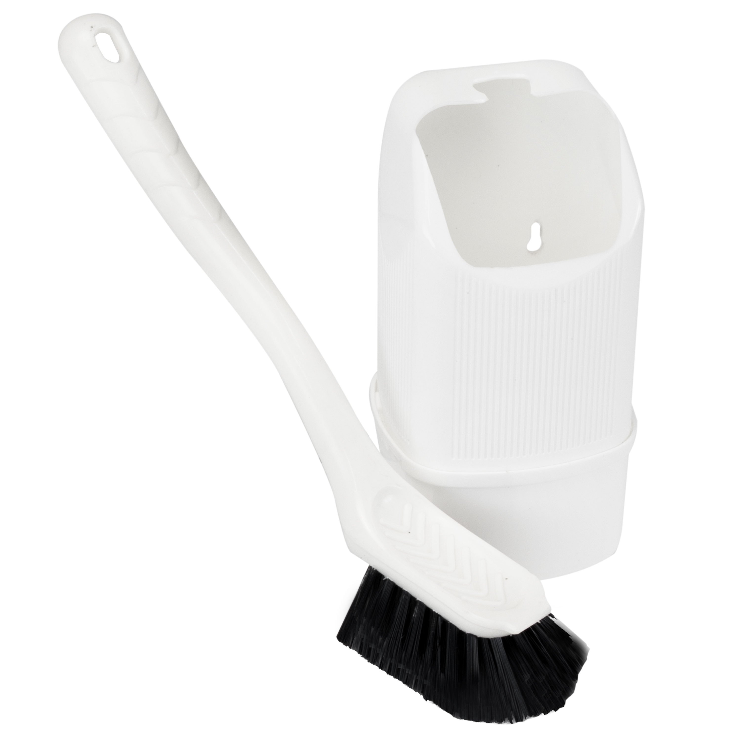 Image of Camping Toilet Brush 24cm With Holder, Small Toilet Brush For Chemical Toilets, Camping Boat Toilet Cleaning Accessories, Outdoor Wc Set, Travel Mobile Bathroom