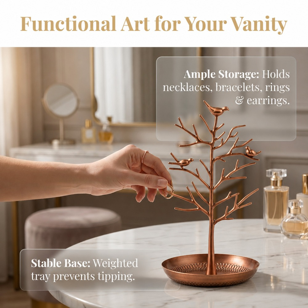 Tree Branch Jewelry Rack for Necklace Display