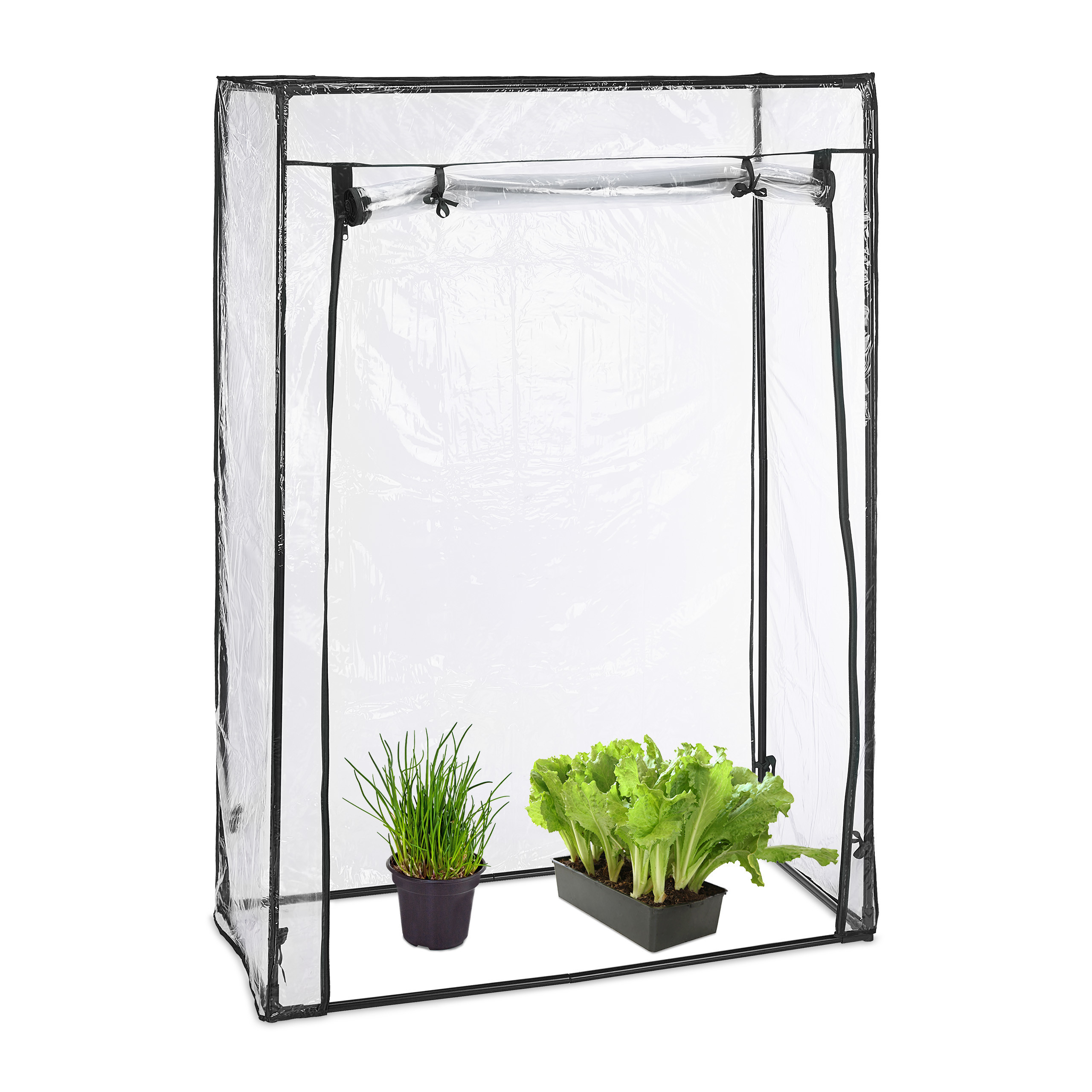 Image of Tomato Greenhouse In Transparent/ Black - (w)100 X (h)150 X (d)50 Cm