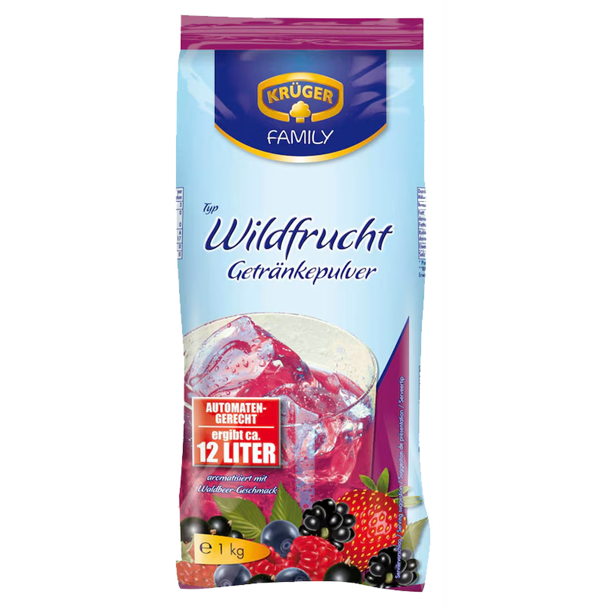 Image of Krüger Wild Fruit Drink Powder For 12 Liters Of Drink 1000g