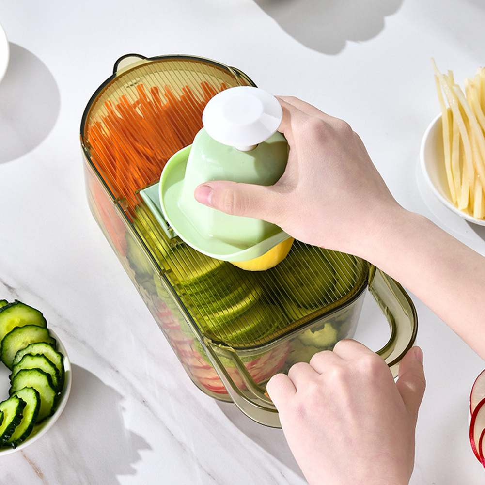6-In-1 Manual Vegetable Cutting Tool with Container