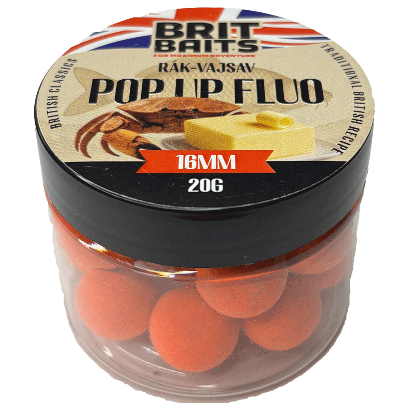 Image of Britbaits Pop-up Fluorescent Crab Acid 16mm