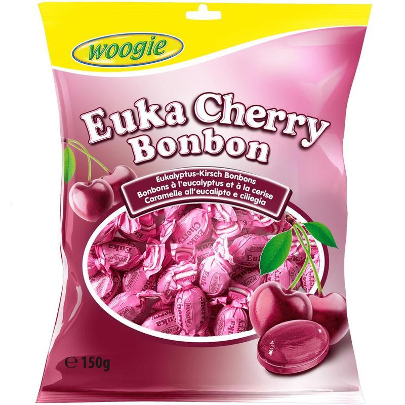Woogie Eucalyptus Cherry Candies, 150g