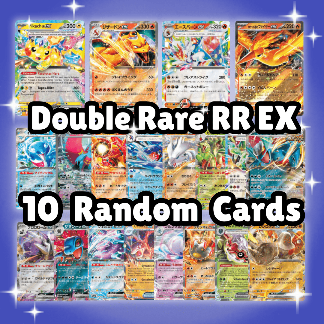 E-shop 10 Pokémon EX Karten verschiedene - Lot mit 10 offiziellen japanischen Double Rare RR EX Karten