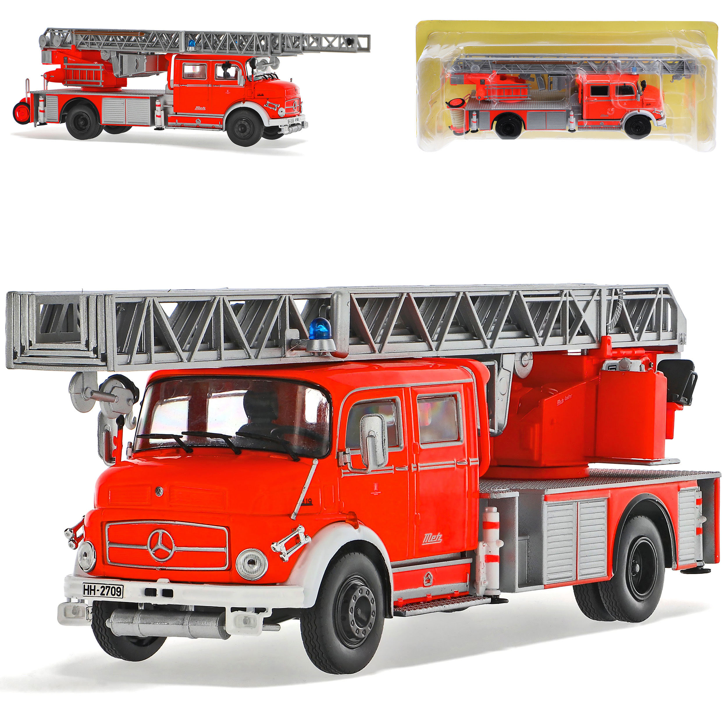 Mercedes-benz L1519 Dlk30 Metz Fire 1/43 Ixo Model Car