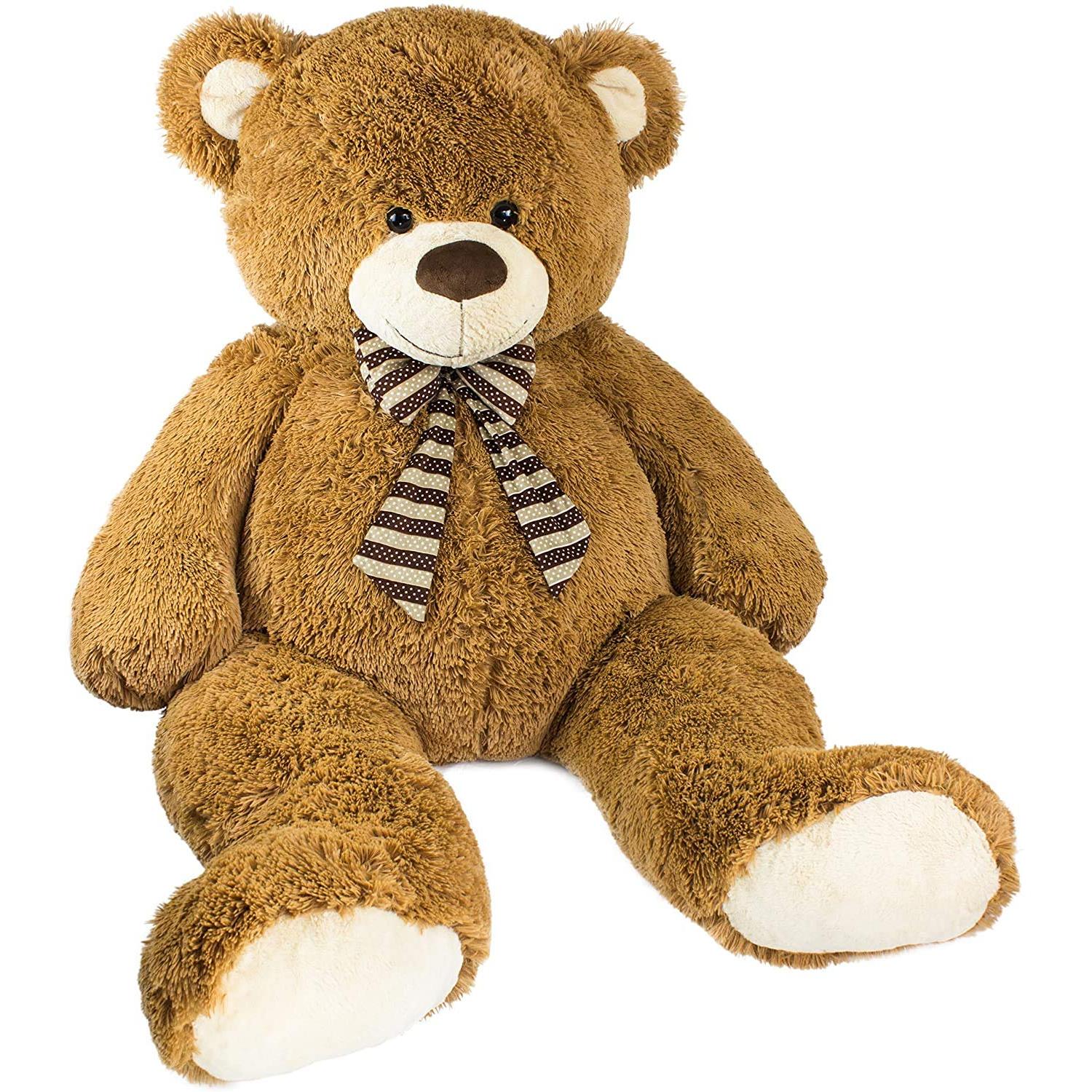 Image of Brubaker Xxl Teddy Bear 150 Cm Tall - Brown - Stuffed Animal Plush Toy