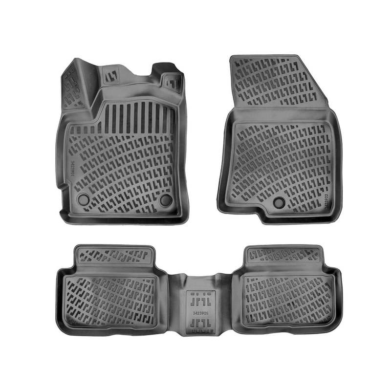 3d Rubber Mats For Renault Sedan 2021-2025 Tpe Black 4x