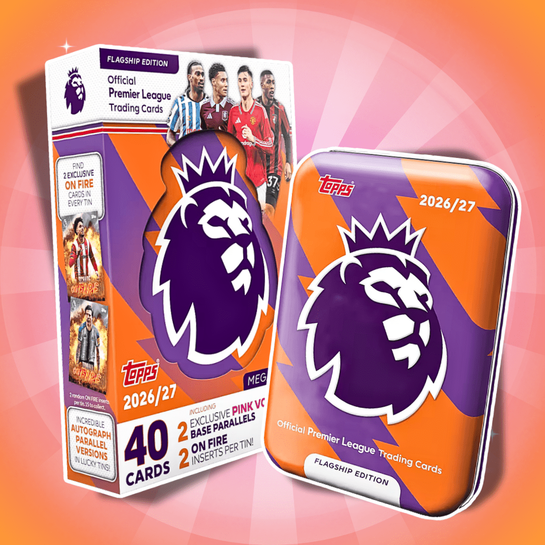 Image of Flagship Trading Cards 2026/2027 Mega Tin – Random Design, 40 Cards