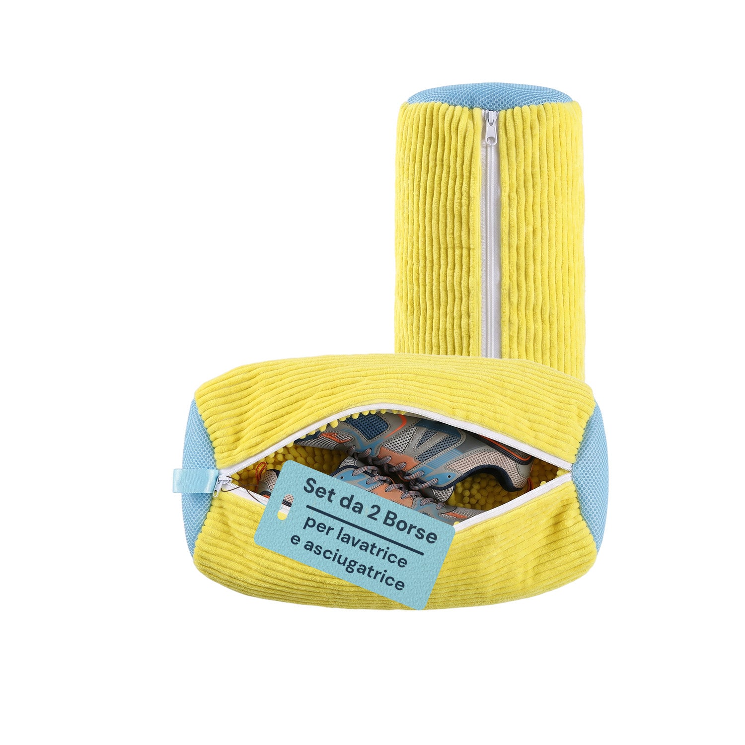 TEMU Set Of 2 Chenille Washing Machine And Dryer Bags For Shoes And Delicate Items, 30x20x15 Cm