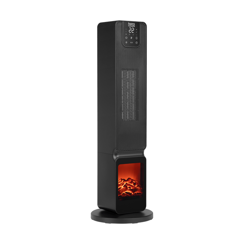 PTC Teesa Heater Imitation Fireplace 800/2000W Column Fan with LED