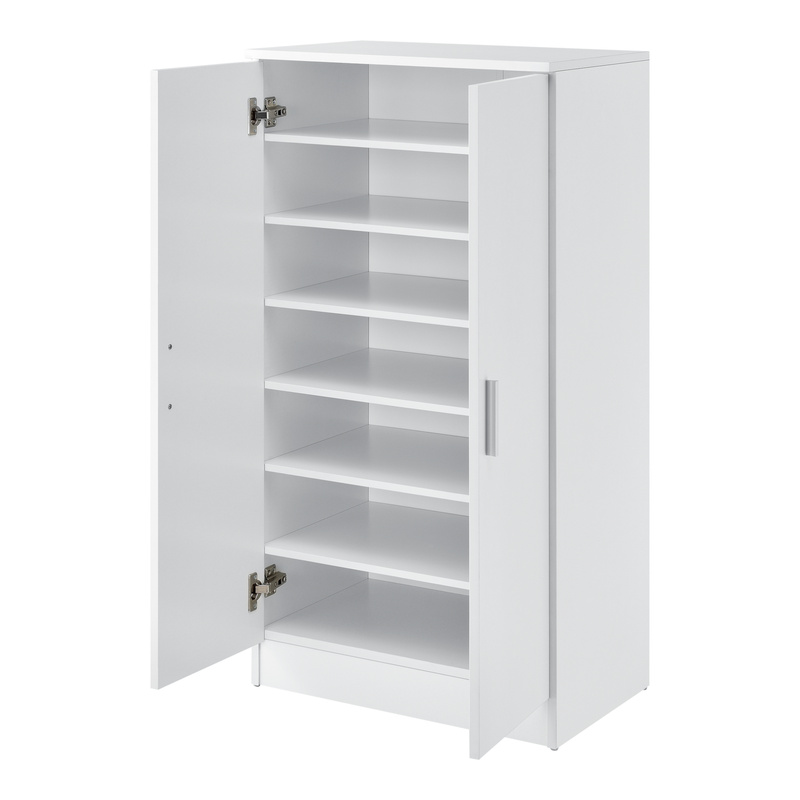 E-shop Schuhschrank 108x55x35 cm Schuhkipper mit 2 Türen Schuhaufbewahrung Platz für 14 Paar Schuhe Schuhbank Kommode