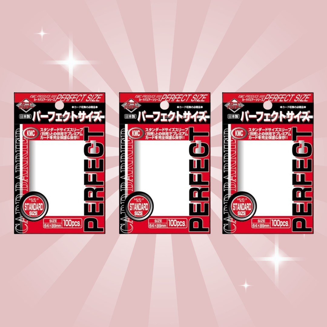 Image of 3x Kmc Standard Sleeves – (3x100 Sleeves) – Standard Sleeves For Collectible Cards & Tcg