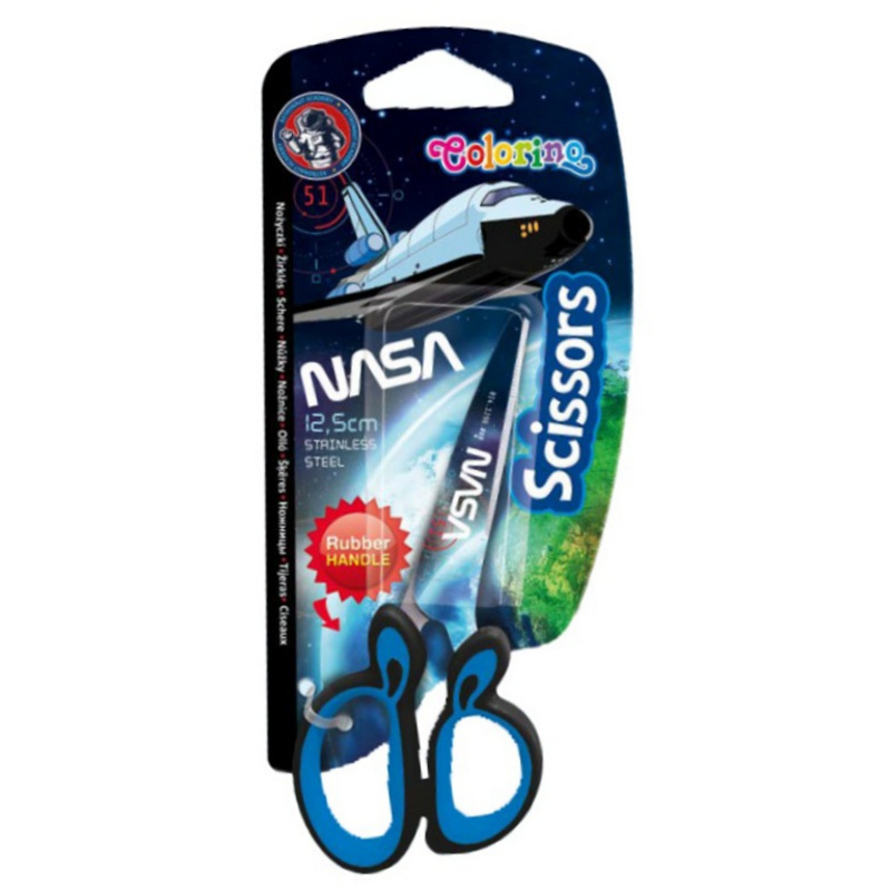 Image of Scissors 12.5 Cm Nasa Colorino, Blister Packaging