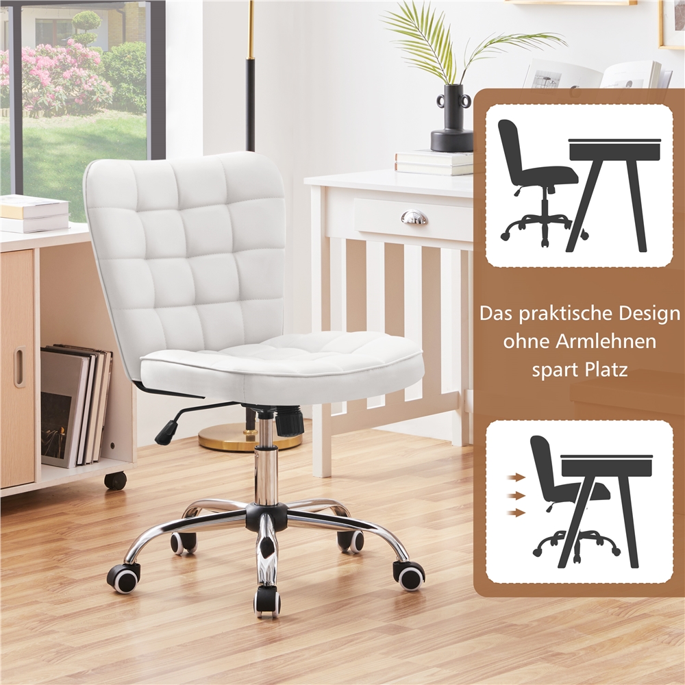 TEMU Costoffs Office Chair Ergonomic Desk Chair Height Adjustable Swivel Chair Cosmetic Stool Executive Chair Home Office Chair Padded Chair With