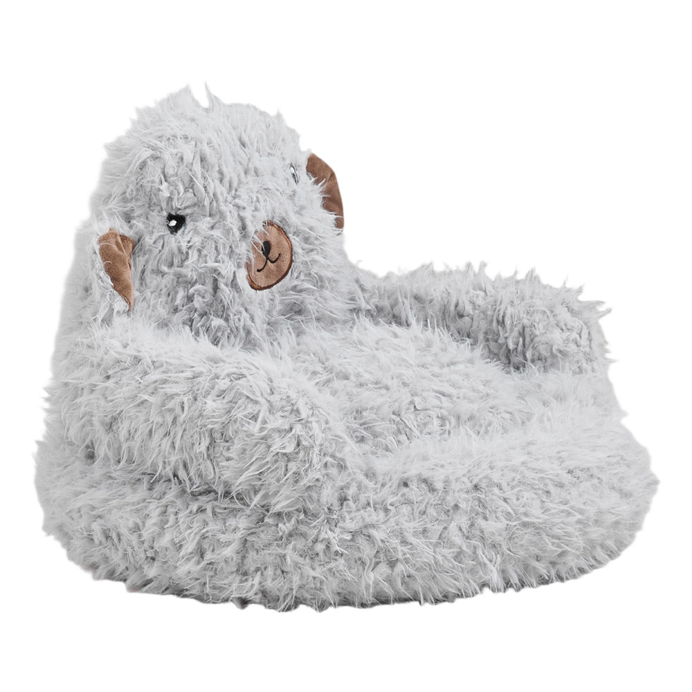 Alpaca-Shape Round Pet Couch, Soft Cat Nest Cave
