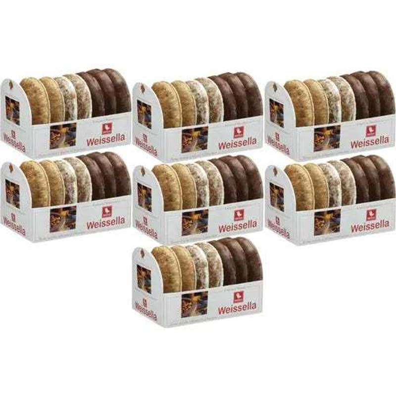 White 7x 200g White Oblaten Lebkuchen Twice 20% Nuts 1.4 Kg