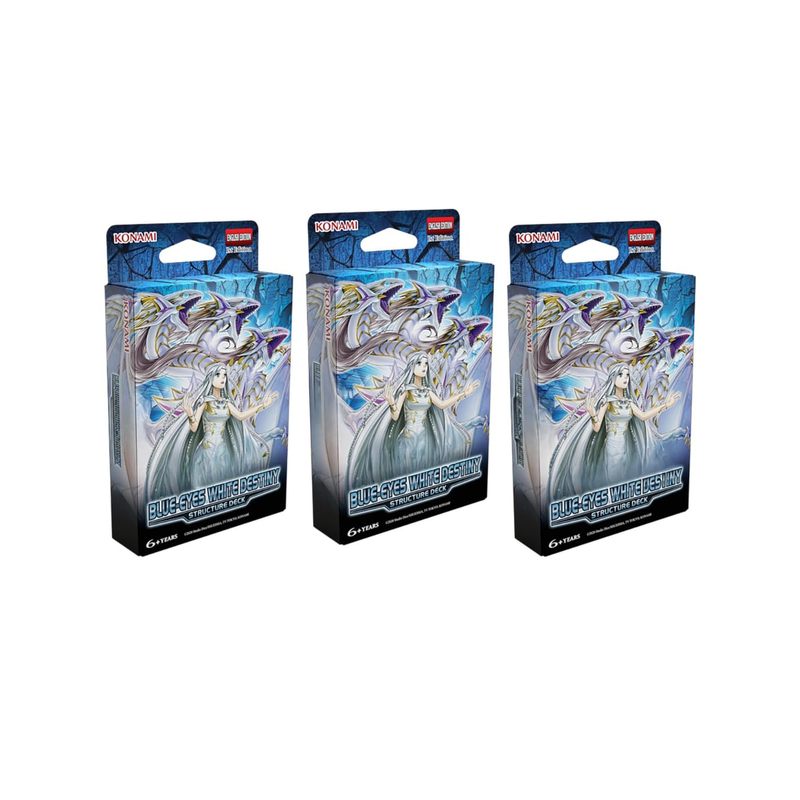 3x Yu-gi-oh! : Blue-eyes White (english)