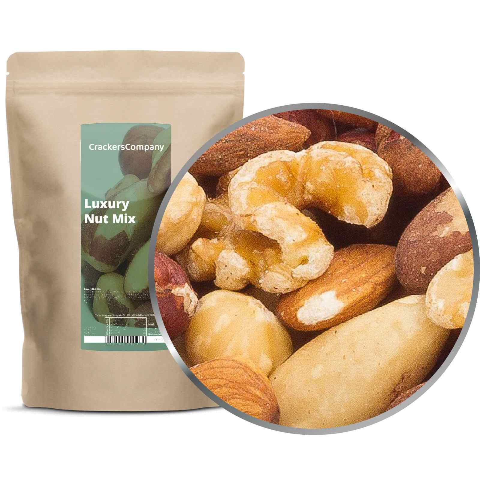 Luxury Nut Mix – Luxury Nut Mix With Hazelnuts, Almonds, Brazil Nuts, Walnuts & Pecan Nuts – From Crackerscompany