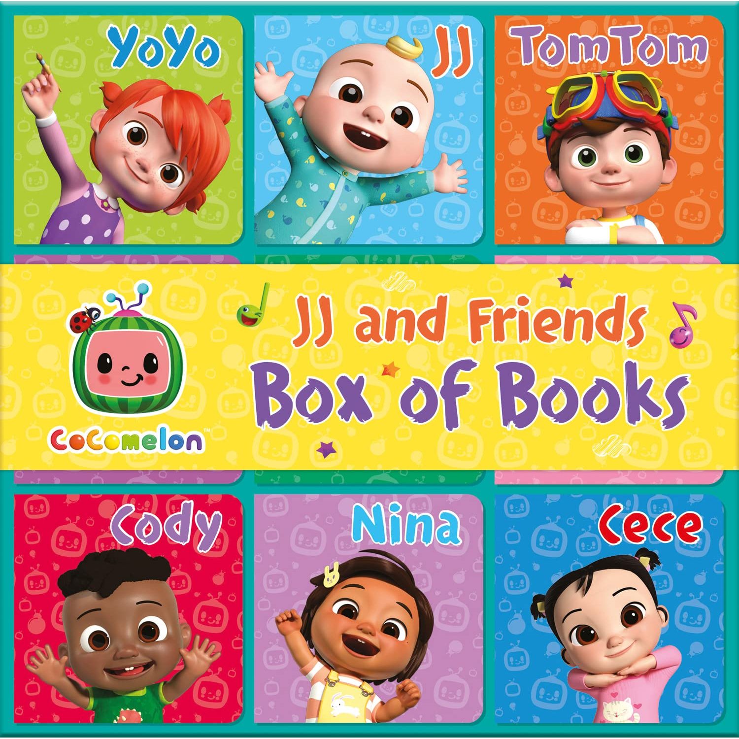 TEMU : Jj & Box Of Books: Learn About Jj And With This Box Of 9 Early-learning Illustrated Board Books For Children Aged 1, 2 3 And 4 Years