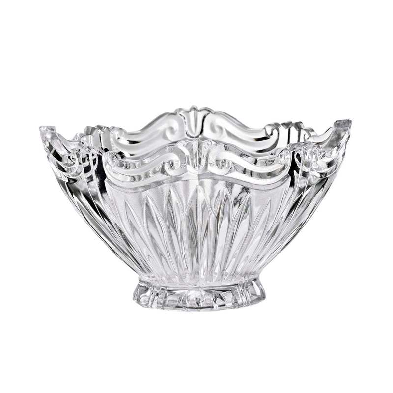 Image of Glass Bowl Serving Bowl Oval Clear 19cm