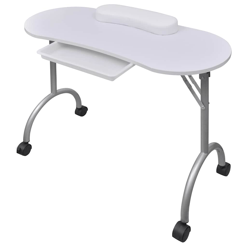Image of Foldable Manicure Table Portable Nail Table Manicure Table