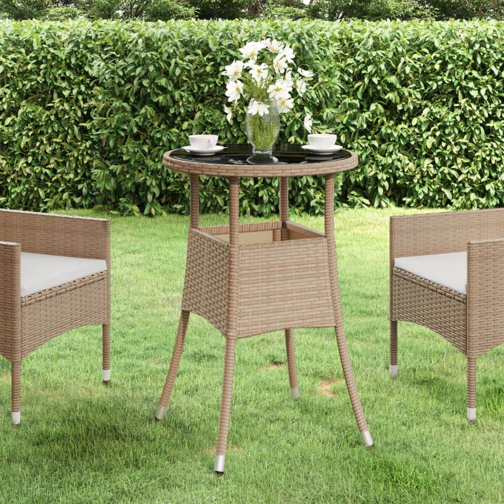 Vidaxl Beige Table De Jardin Tables De Jardin Table D'extérieur