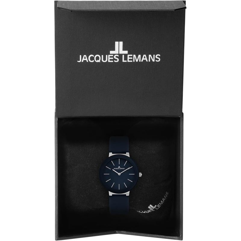 Elegant Women's Analog Watch, Dark Blue Leather Strap & Stainless Steel Case, Versatile Timepiece for Casual & Dress Wear, Stylish Everyday Accessory