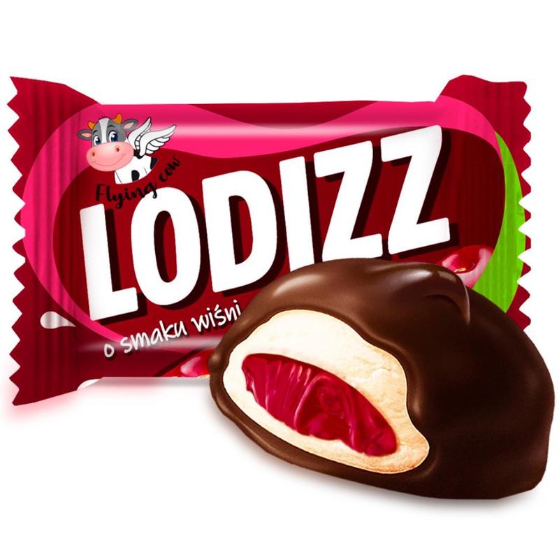 Lodizz Foam Candies With Cherry-flavored Filling, 1 Kg