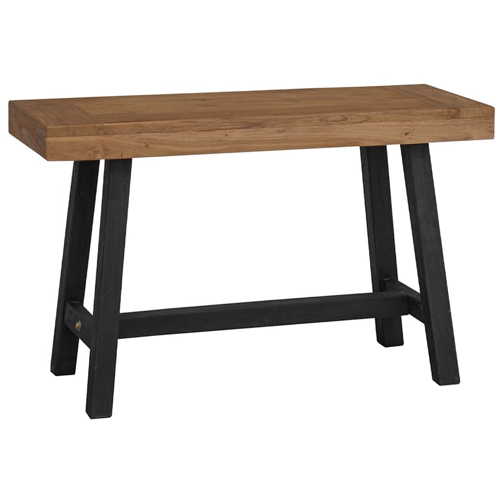 Image of Vidaxl Wooden Bench Dining Room Bench Seat Hallway Bench Kitchen Bench Dining Bench Solid Wood Bench Stool - Charm 80cm Solid Teak Wood