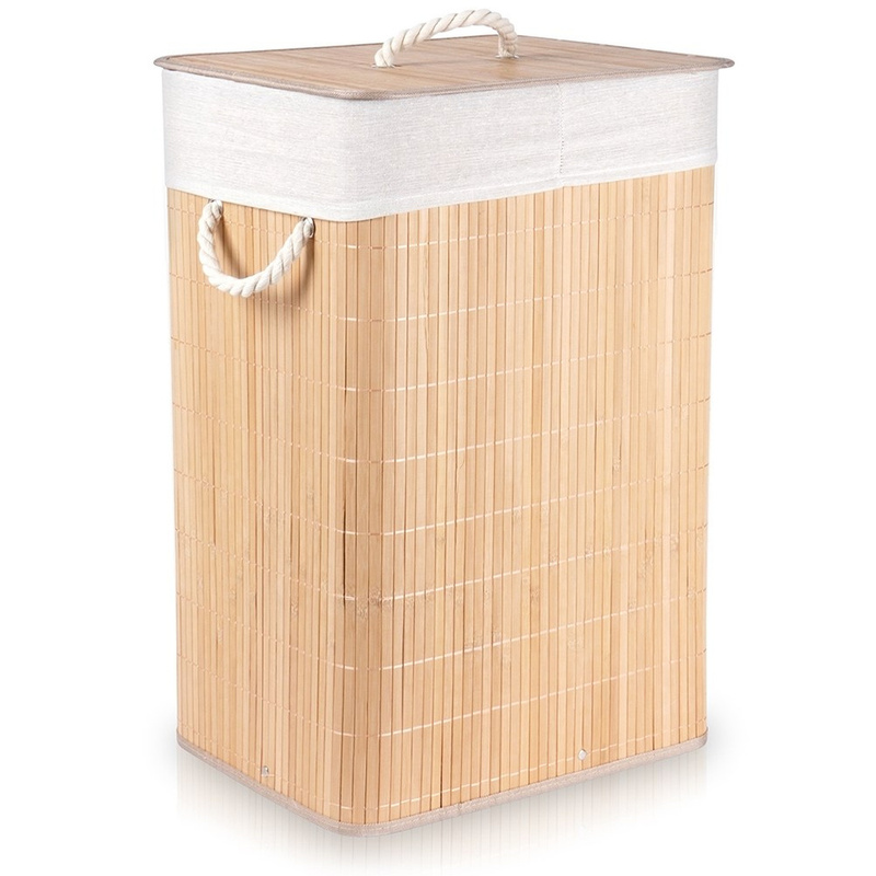 TEMU Bamboo Beige Laundry Basket 70l