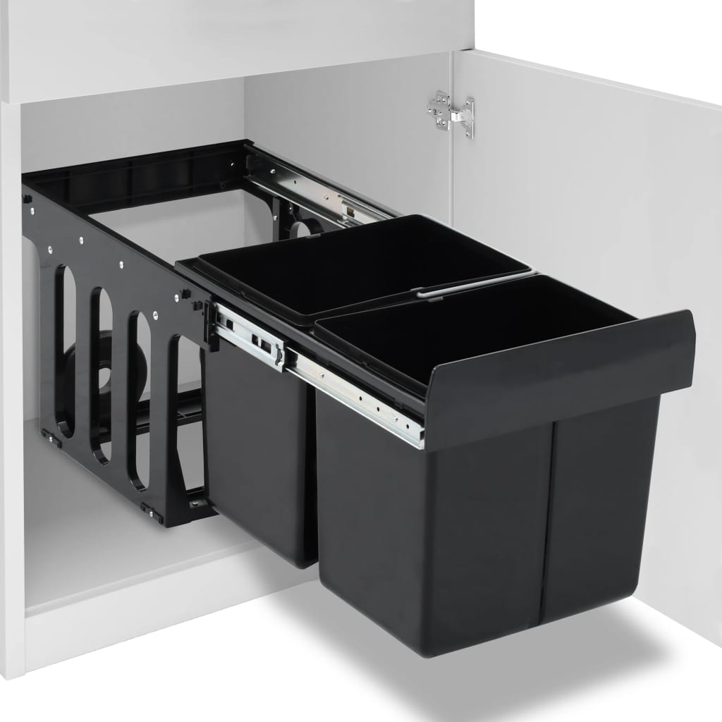 Vidaxl Built-in Trash Can, Waste Bin, Waste Collector, Kitchen Cabinet Trash Can, Kitchen Waste Bin, Kitchen Trash Bins