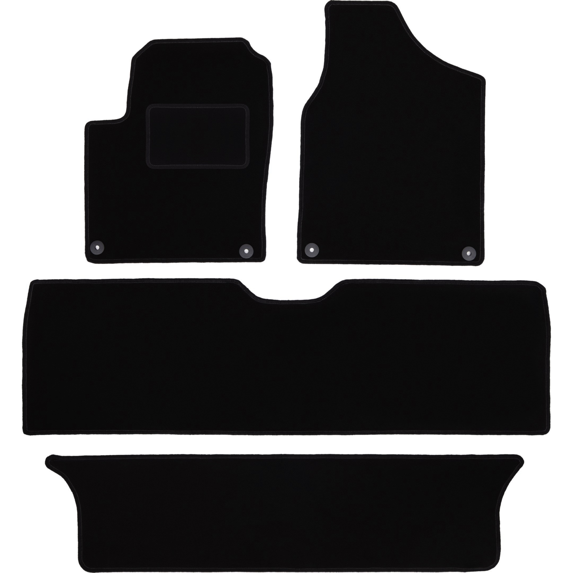 Black Velvet Mats For: I Minivan (1995-2010)