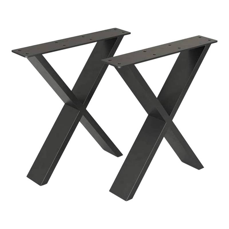 Table Legs In 2pcs Set For Bench Seats, Coffee Tables, Dining Tables, Table Legs, Furniture Feet Made Of Steel, Black In Sizes