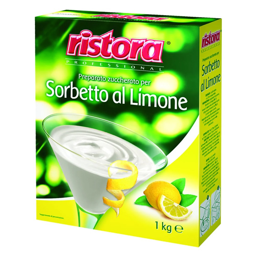 TEMU Ristora Preparato per Sorbetto al Limone (per sorbettiera), confezione da 1 kg