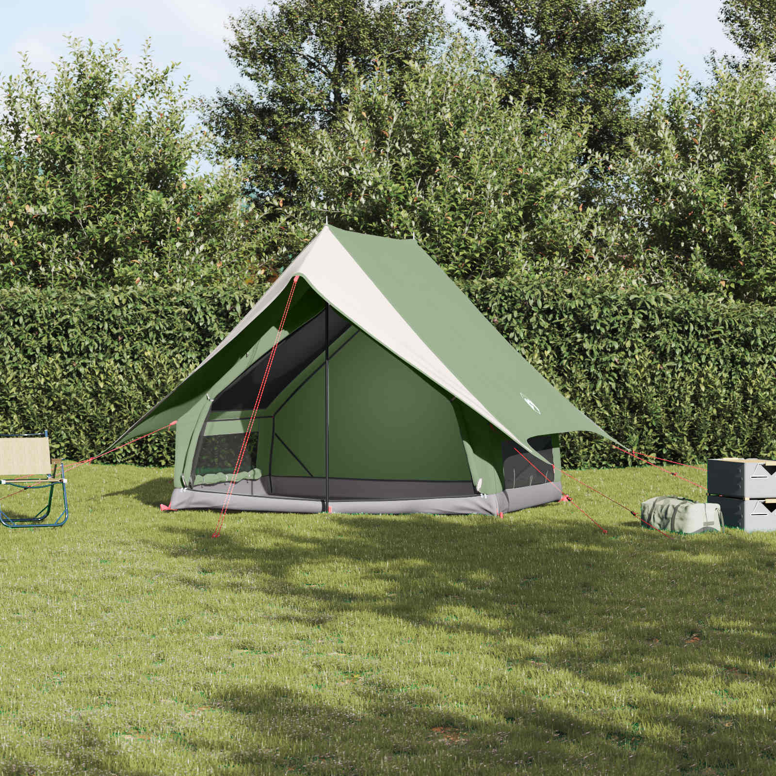 Image of Family Tent 220 X 220 X 184 Cm Polyester And Fiberglass, Garden And Patio Tent, Portable, Uv-resistant, Family Shelter, Easy To Assemble