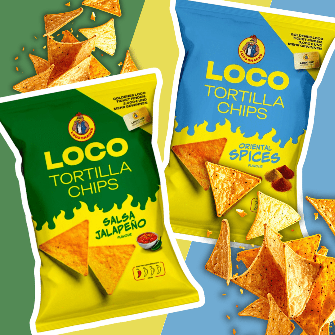 Crazy Tortilla Chips – Jalapeño Salsa & Oriental Spices | Extra Crispy Gourmet Snack | 100g