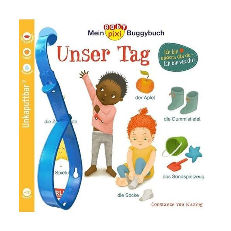 Baby Pixi - Unbreakable - 146: My Baby Pixi Buggy Book: Our Day: Waterproof, Toxin-tested, Tear-resistant