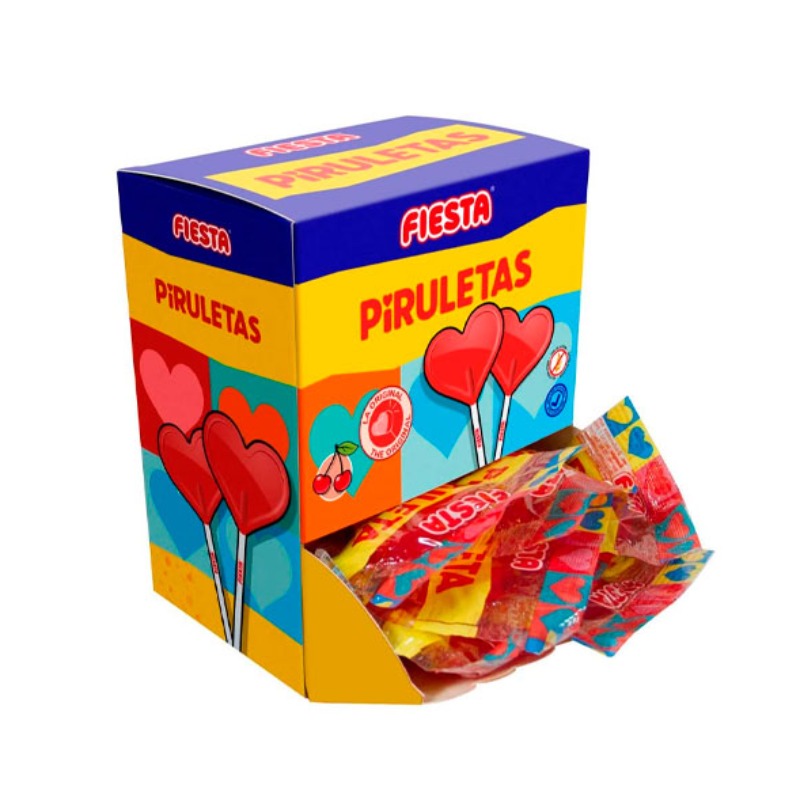 TEMU Lollipop Heart Cherry | Display Box 20 Units