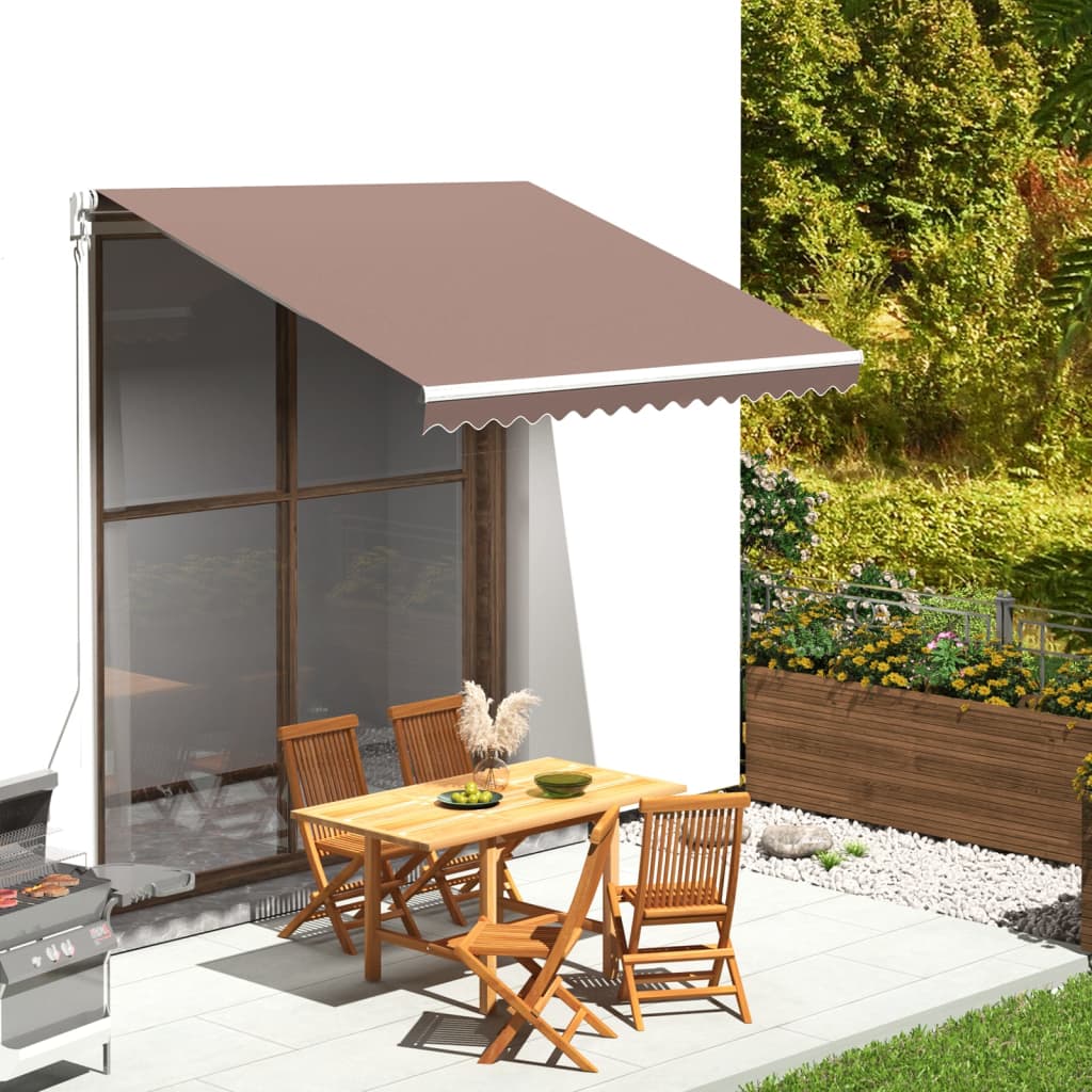 Vidaxl Replacement Fabric For Brown Sunshade 280x245 Cm Polyester