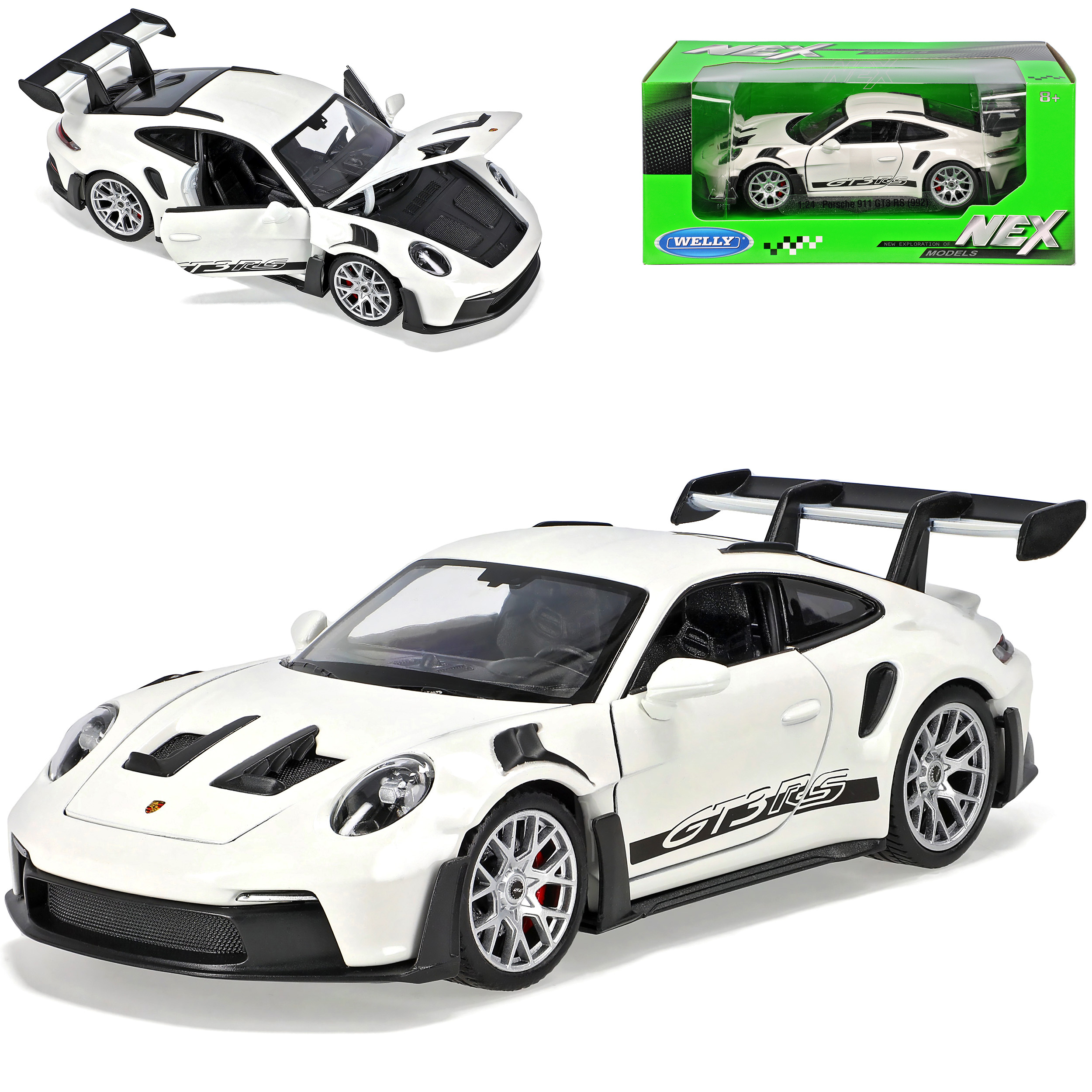 Rs Coupe White With Black Lettering, From 2019 Version From 2022, 1/24 Welly Model Car