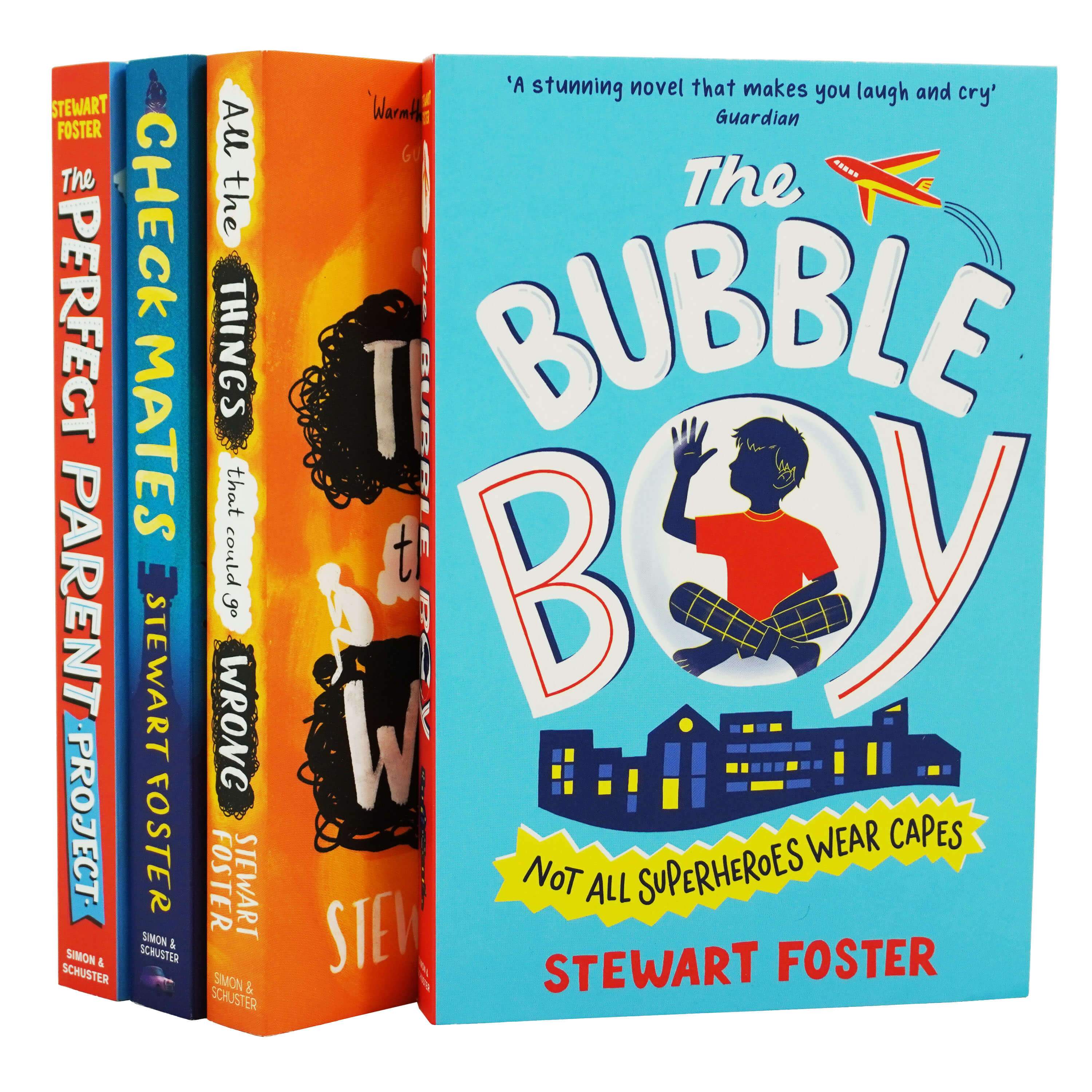 The Bubble Boy, All The Things That Could Go Wrong, Check Mates 4 Books Collection Set by Stewart Foster - Fiction - Paperback