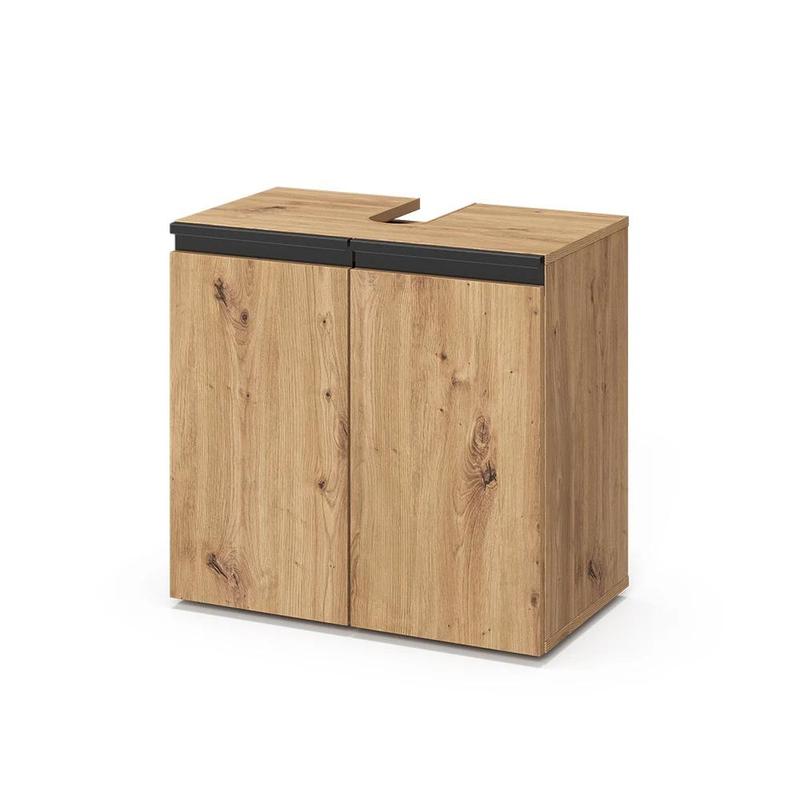 Image of Artisan 60 X 58 Cm 2-door Under-sink Cabinet For Bathroom, Washbasin Cabinet, Bathroom Furniture, Under-sink Cabinet, Particle Board, 16 Mm