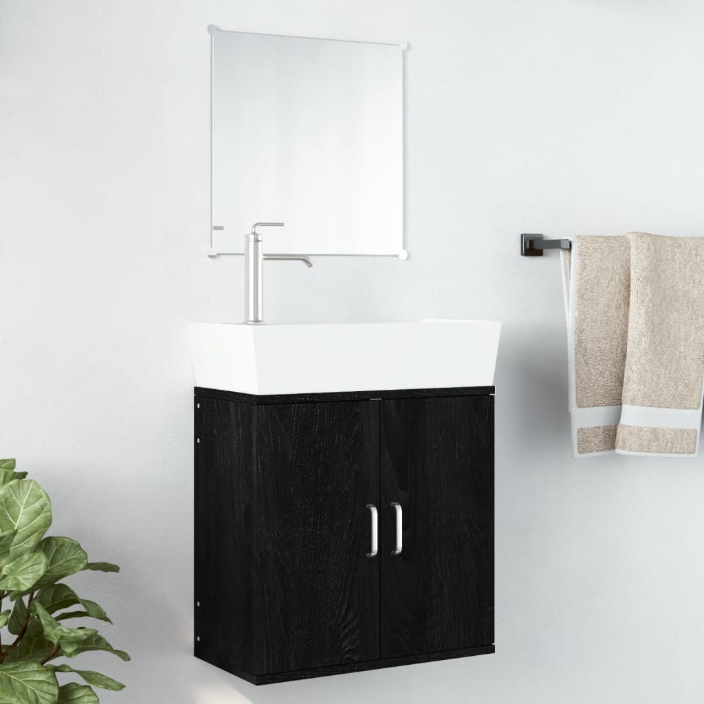 Image of Vidaxl Bathroom Furniture Set - Bathroom Cabinet, Washbasin Cabinet, Under-sink Cabinet, Vanity Cabinet