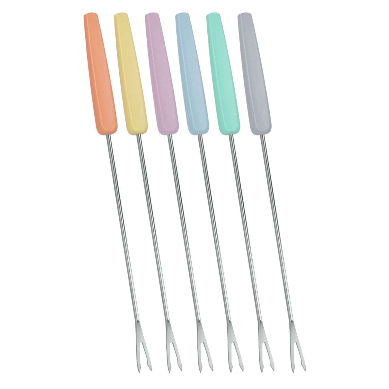 6pcs Set Of Fondue Forks, Fondue Skewers, Fondue Cutlery, Party Forks, Skewers