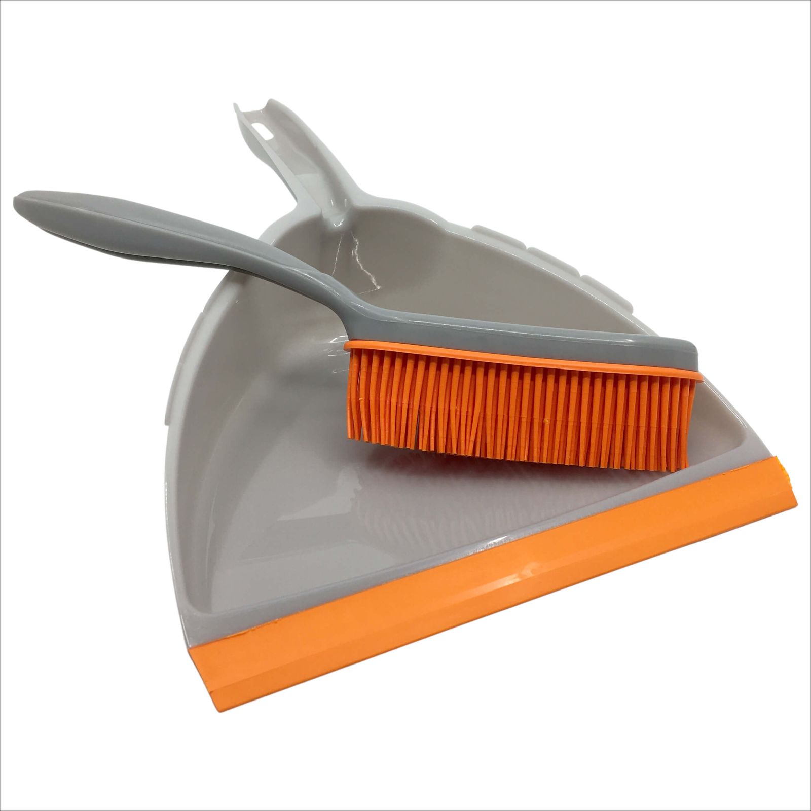 Image of Rubber Broom Set + Dustpan - Sweeping Set