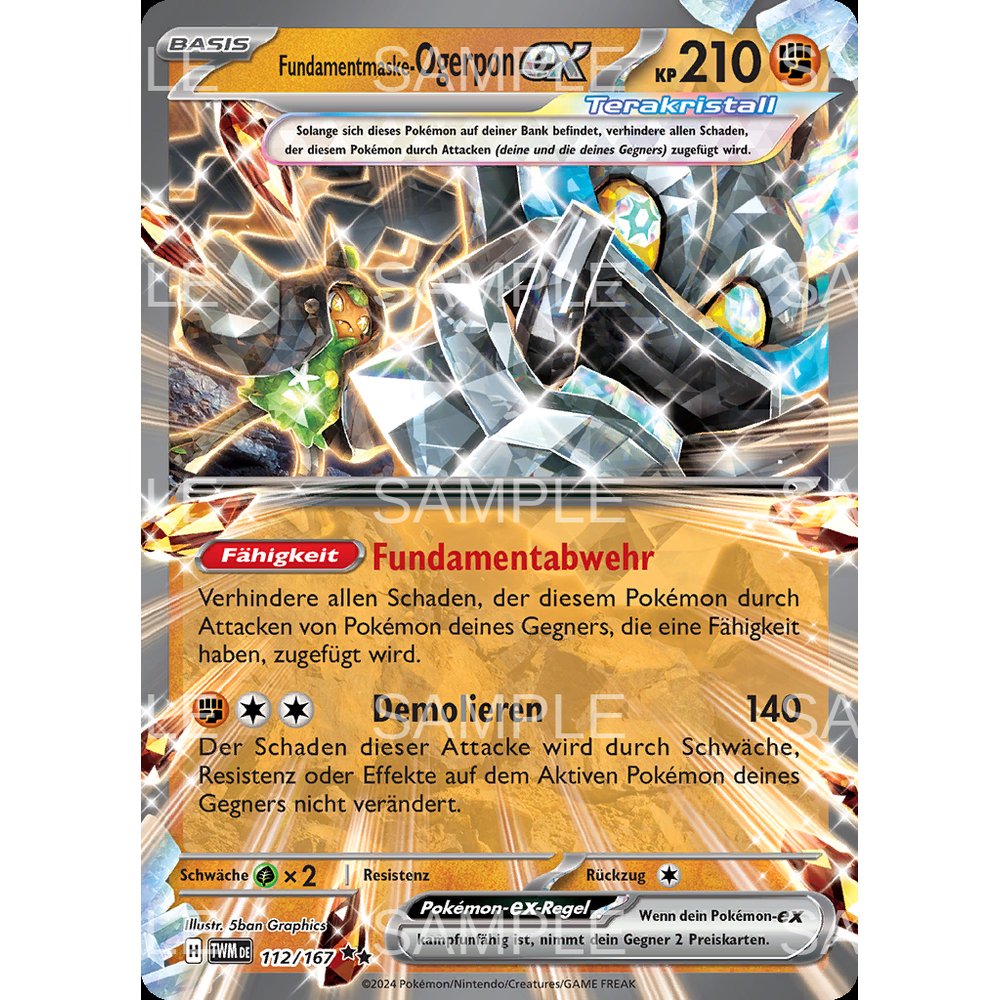 Image of Mask- Ex 112/167 Twm Masquerade In Double Rare Nm German