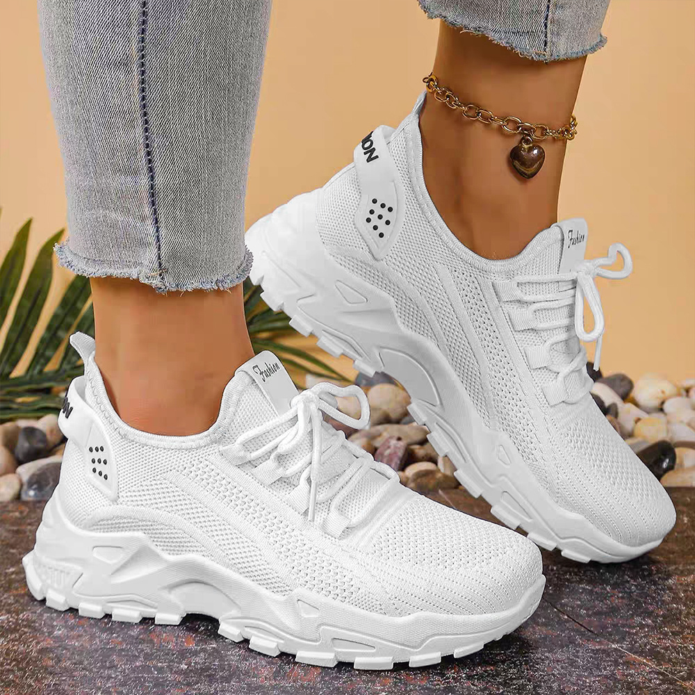 TEMU Womens Running Trainers, Lightweight Slip-on Mesh Athletic Shoes, Breathable Sneakers For Walking, Gym, Tennis Badminton, Ideal For Daily Wear,
