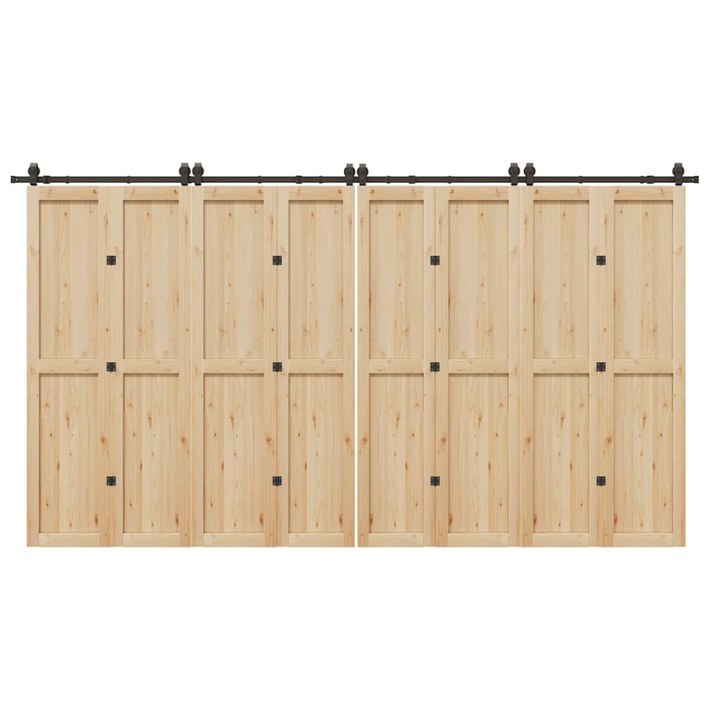 Sliding Door Hardware Set - Sliding Door Track, Roller, Hanger, System, And Rail Connectors For Barn Doors - Connectors For Sliding Door Hardware