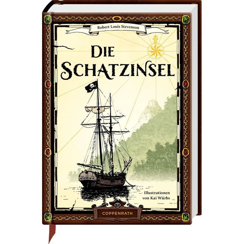 Image of Treasure Island - Book - Robert Louis Stevenson - Large Deluxe Edition - 320 Pages - German - 2025 - Coppenrath - Ean 9783649651673