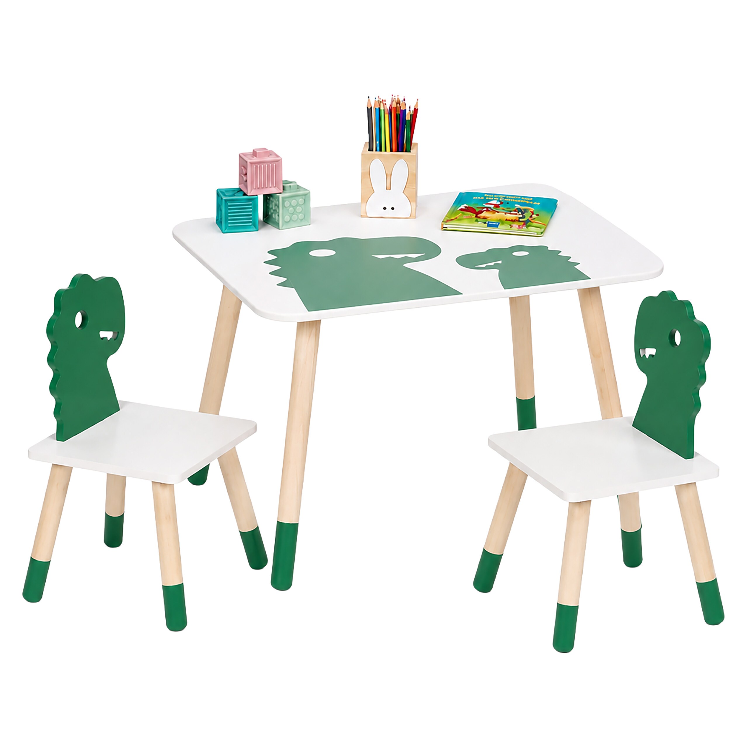 3-part Children' Group In White/green